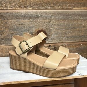 Frye and Co. Womens Lylah Cafe Strappy Platform Sandals Shoes NIB 9.5